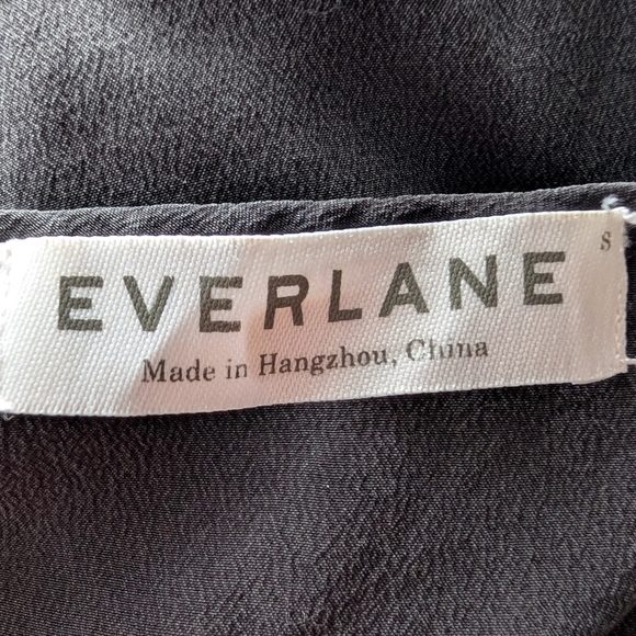 ❌Everlane 100% Silk The Tank Dress with Pockets Charcoal Gray Size Small - Picture 13 of 14